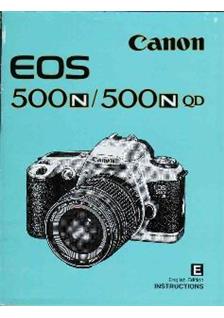 Canon EOS 500 N manual. Camera Instructions.